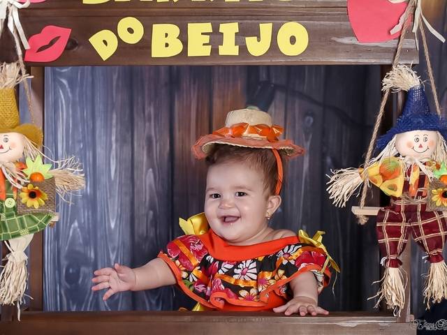 Ensaio Temático de Maria Eduarda 6 meses Festa Julina