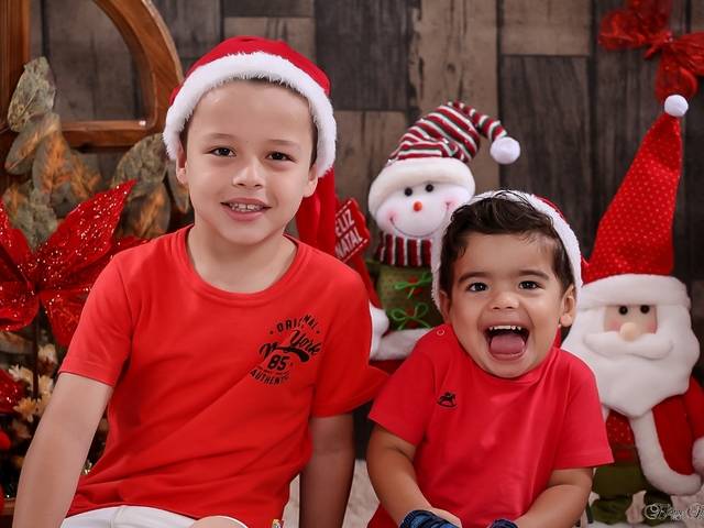 Ensaio Temático de Natal Brayan e Flavinho 