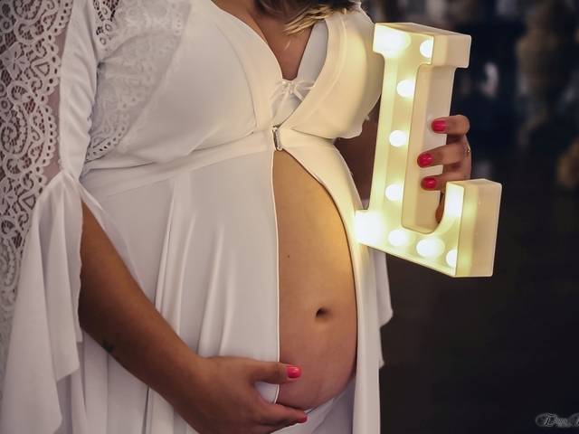 Gestante de Á espera da Laura 