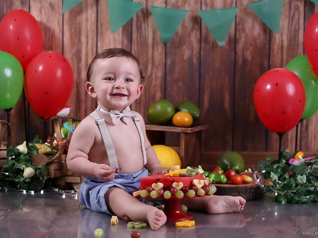 Smash the cake de Théo 1 aninho - Smash The Fruit