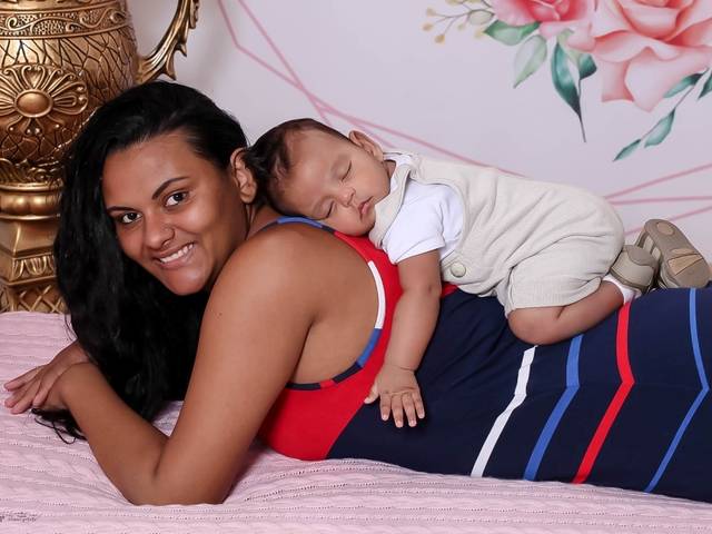 Ensaio Temático de Samuel e mamãe