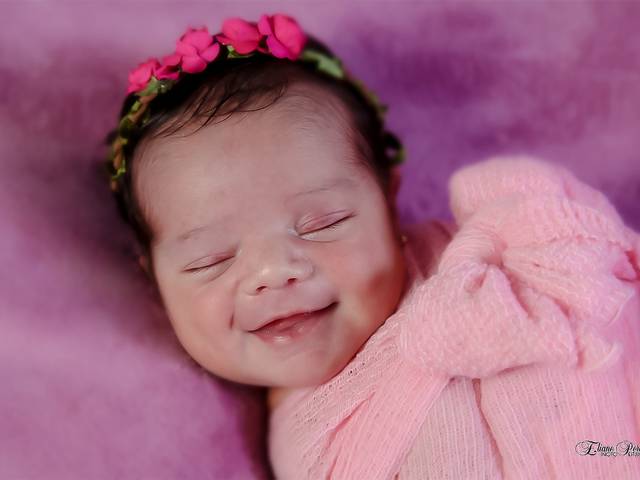 Newborn de Maria Isis 7 dias