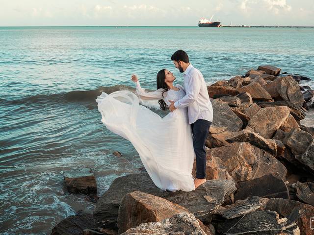 Sessions de Sessão de Fotos na Praia do Mucuripe e Parque do Cocó - Fortaleza CE | Rebeca e Davi