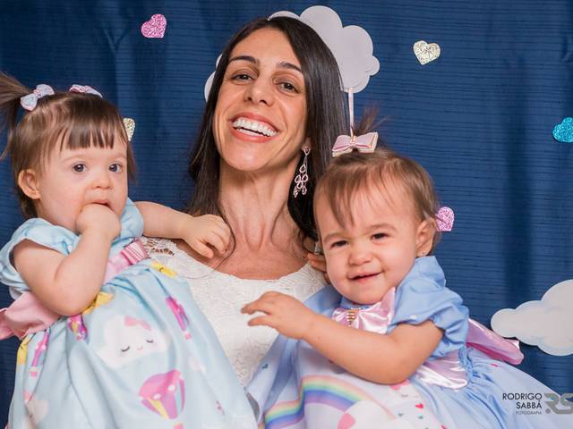 Aniversários  de Clara e Lara 1 aninho