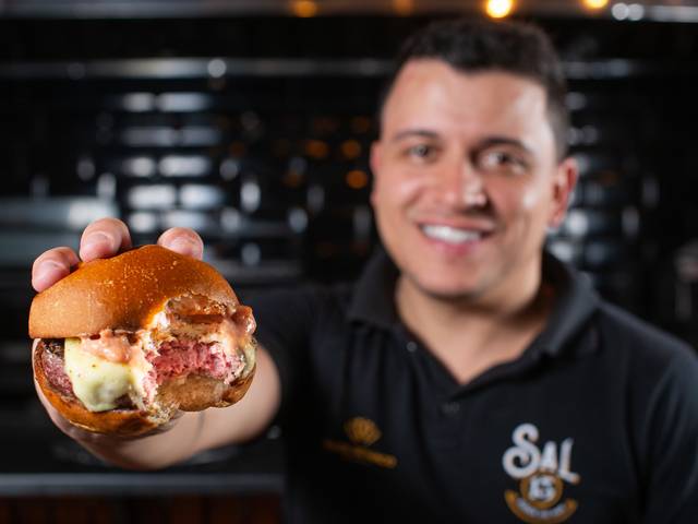 Publicidade  de Sal15 Hamburgueria 