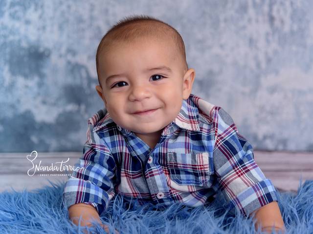 Bebê de Ensaio de bebê do Théo - 6 meses