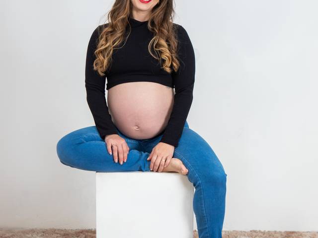 Gestante de Ensaio Gestante Espera de Theo