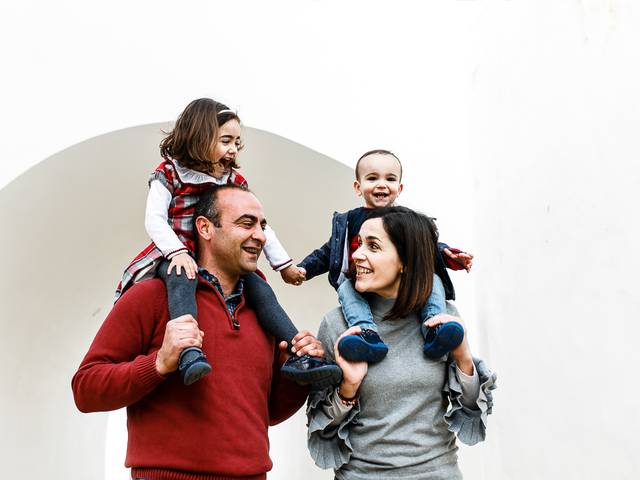 Família de Um passeio na Vista Alegre. 