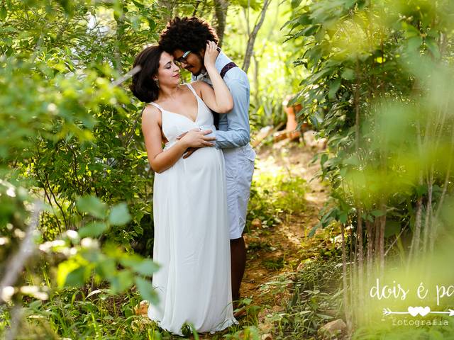 Gestante de Laiana e Fred à espera de Maria Mariama