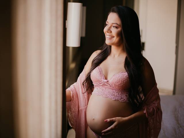 Gestante de Brenda e Willian à espera da Joana