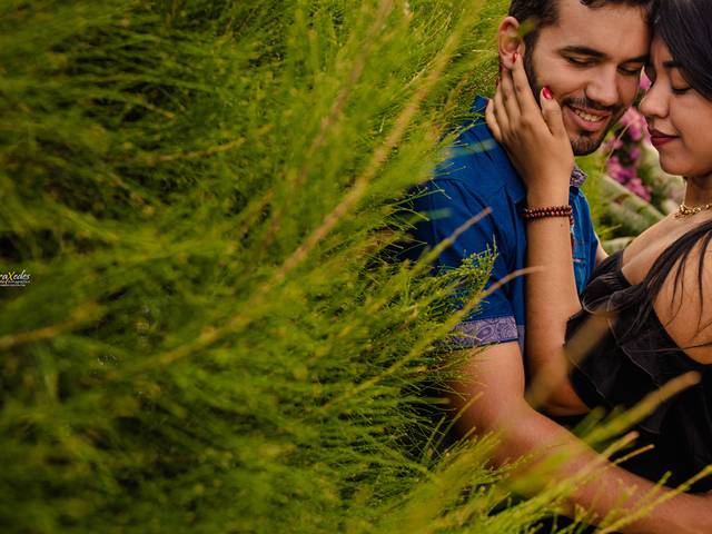 Ensaio casal de Sonara e Luciano