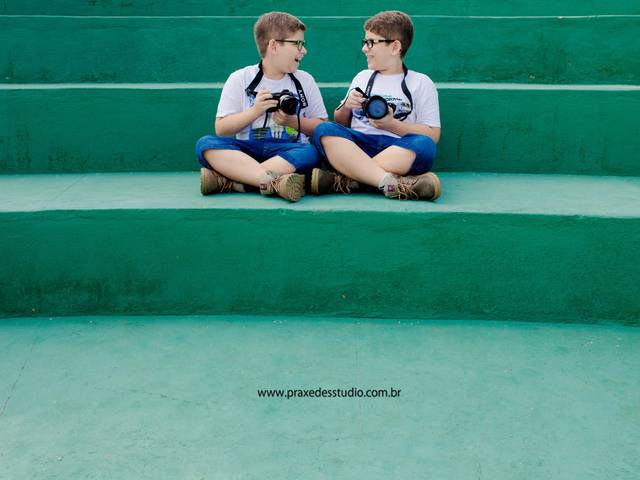 Família de Ensaio Natan e Levi