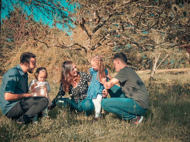 Família de Lili, Angelo, Eduardo, Helô e Letícia