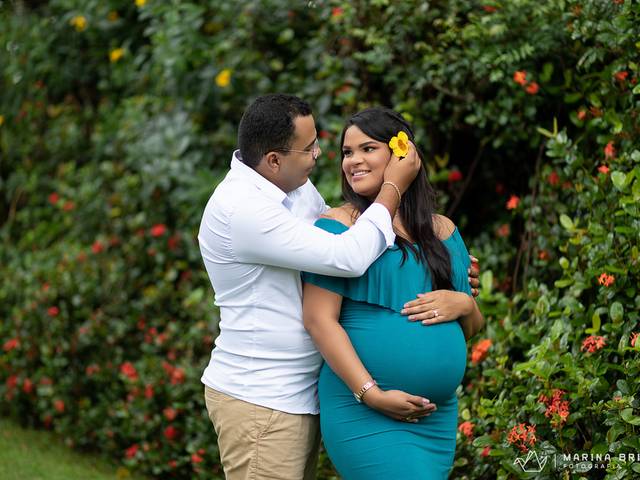 Gestante de A espera de Liana e Marcio Filho