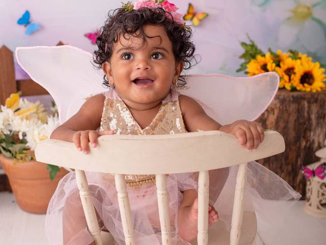 Acompanhamento  de Sessão de fotos de 8 meses da Valentina