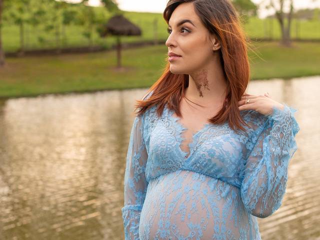 Gestante de Ensaio de gestante - Raylane à espera por Samuel 