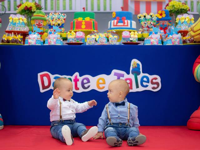 Aniversário Infantil de Aniversário Dante e Tales - 1 aninho