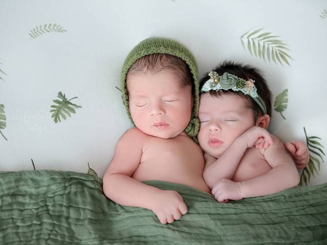 Newborn de Gêmeos - Mateus e Luiza  