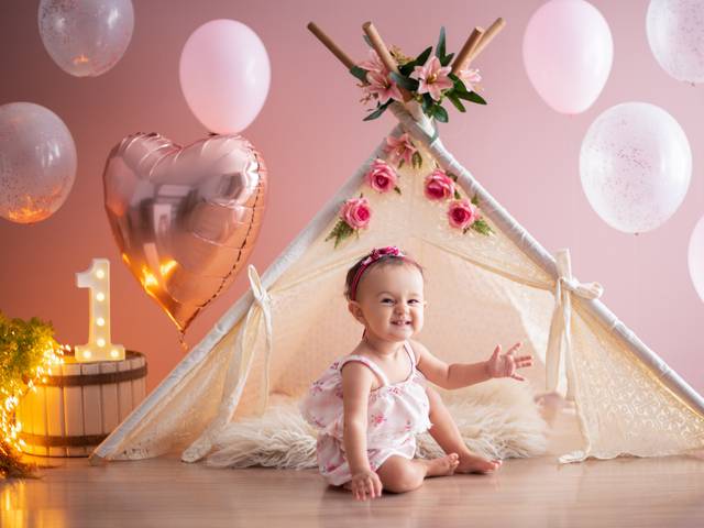 Smash the cake de Lavínia - Primeiro aninho 