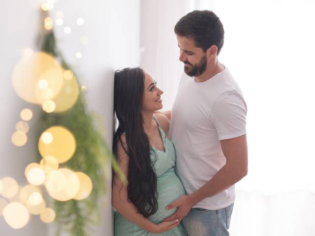 Gestantes de Aline a espera pelo Lucas