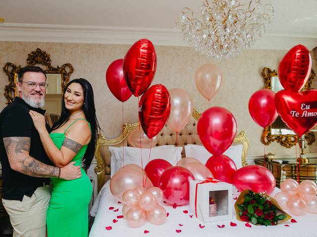 Casais e Casamentos  de Flavio e Rose - Surpresa no Colline de France
