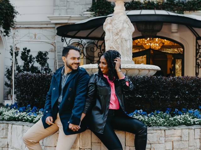 Casais e Casamentos  de Andressa e Gabriel  | Ensaio fotográfico no Colline de France