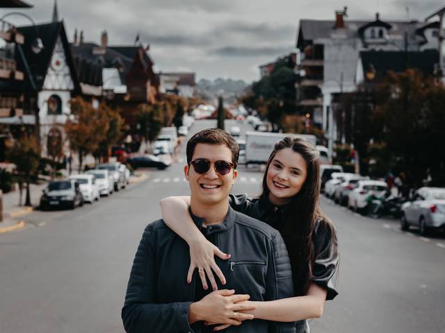 Casais e Casamentos  de Júnior e Lívia  | Ensaio fotográfico nos pontos turísticos de Gramado