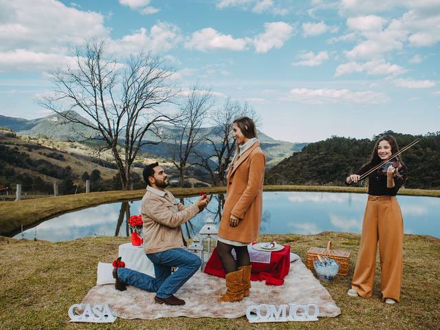 Pedido de Casamento em Canela de Emily e Hevertom | Pedido de Casamento na Vinícola Jolimont