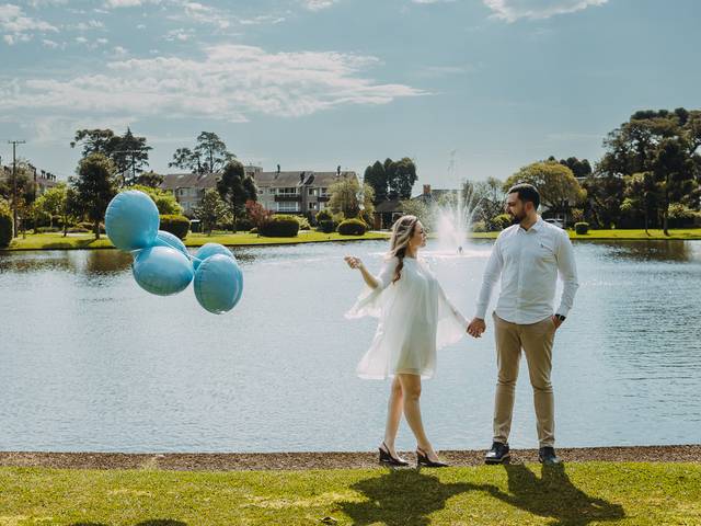 Ensaios fotográficos de Jéssica e Guilherme: Chá Revelação e Sessão de fotos em Gramado