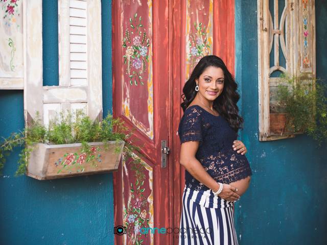 Ensaio gestante de Esperando Dudu