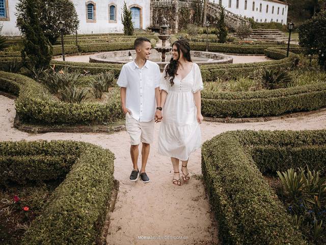 Ensaios de Pré-Casamento de  Santuário do Caraça Pré- Wendding Laura E Fernando