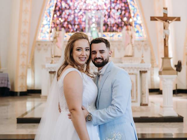 Fotografia de Casamento de Igreja Matriz São Domingos de Gusmão, São Domingos do Prata - MG - Fotografia de Casamento Ana Luiza e João Victor
