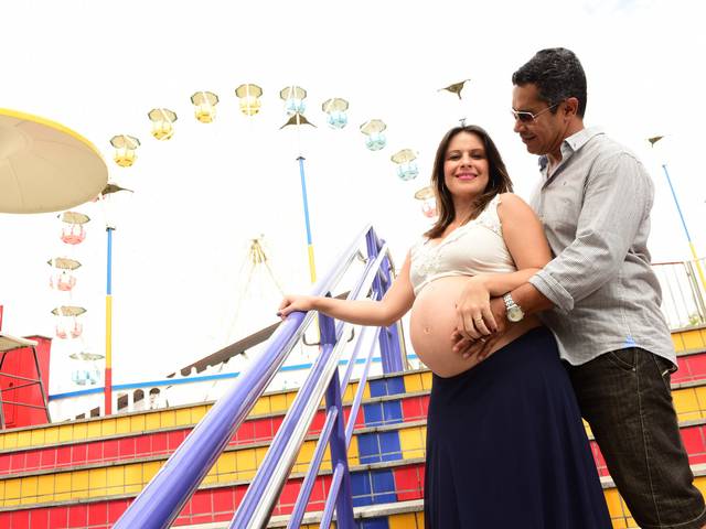 Família de Juliana e Marvio a espera do Pedro