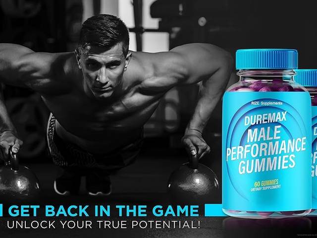 HEALTH of DureMax Performance Gummies for Men  Boost Testosterone Muscle Strength and Bedroom Confidence Plant-Based Formula with Key Male Enhancers