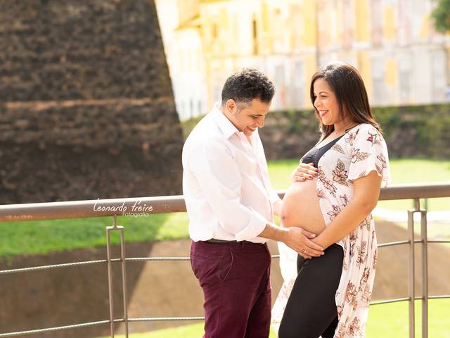 Gestante de Glennys à espera da Alexa