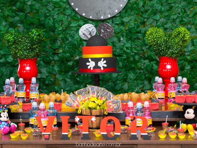 Aniversário Infantil de Tema Mickey Mouse | Vitor 3 anos