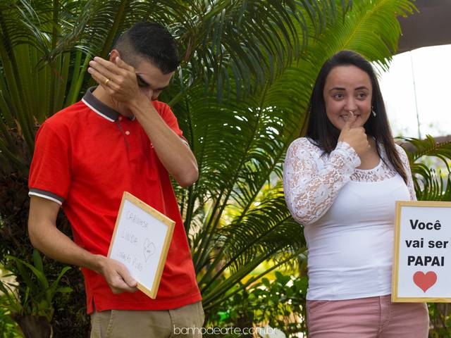 Gestante de Ensaio Revelação de Gravidez  | Luciana e Tiago