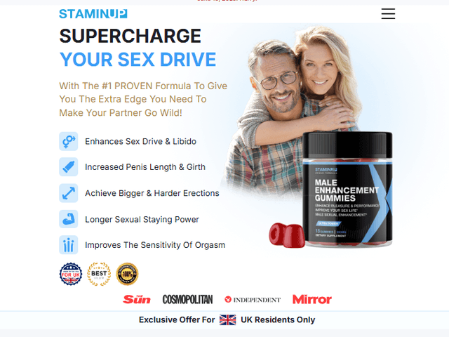 health of  StaminUp Gummies UK (Expert Analysis) Critical Report On Results And Benefits Exposed By Medical Experts!