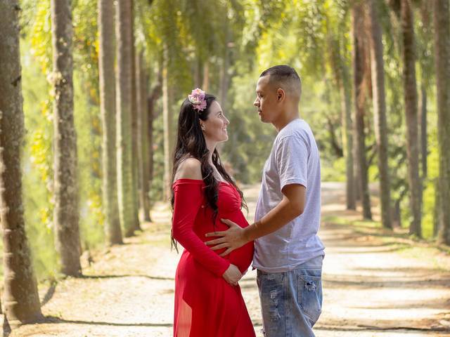 Gestantes de Carol e Bruno esperando Theo