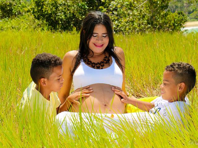 Gestante de Cida e Edson