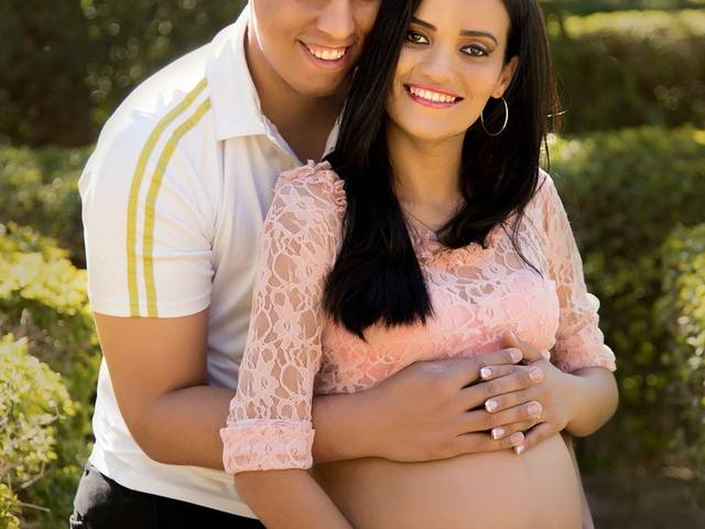 Gestante de Lene e Robert a espera de Sabrina