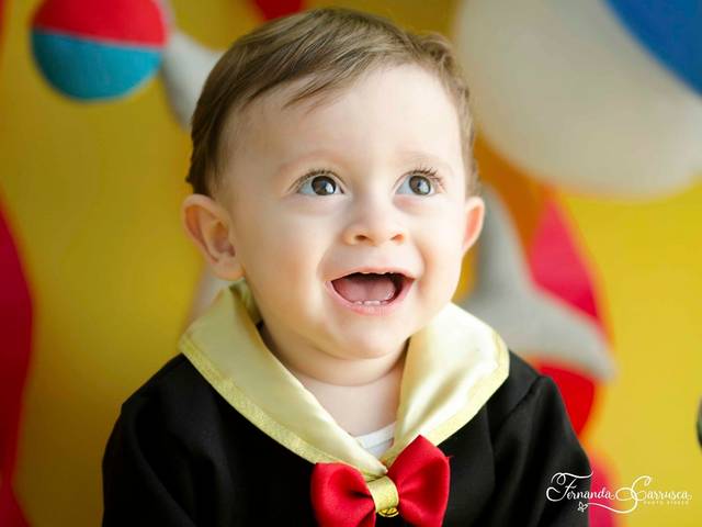 Smash the Cake de Heitor - 12 meses