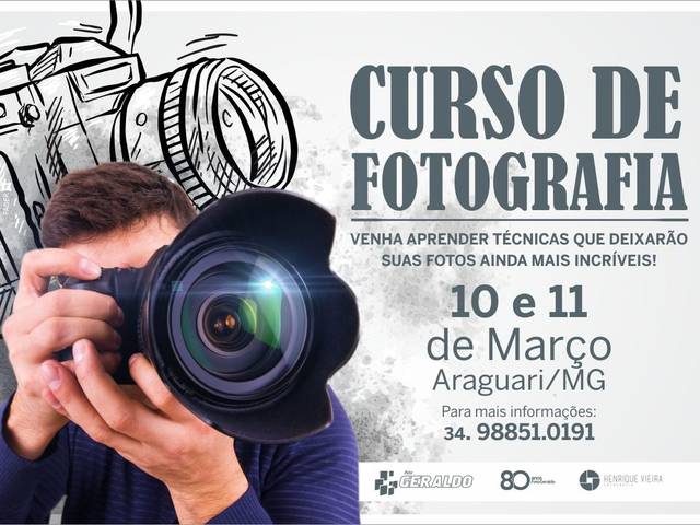 Curso Básico de Fotografia de Curso de Fotografia - Março 2017