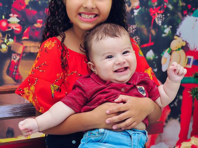 Família de Natal da Maria Giulia & Luccas Gabriel