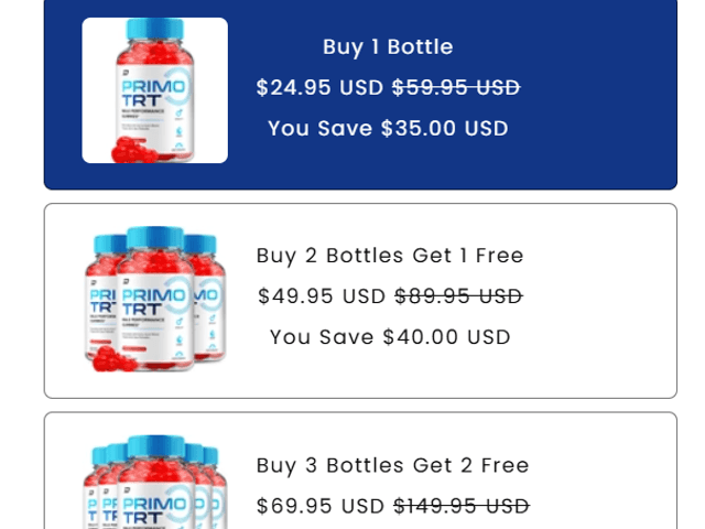 Health of  Primo TRT Gummies Reviews Maximum Strength Formula