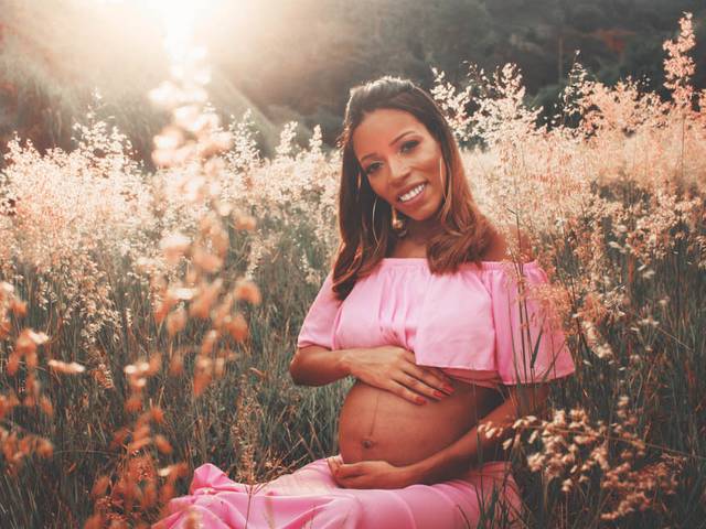 Ensaio Gestante de Linda espera 