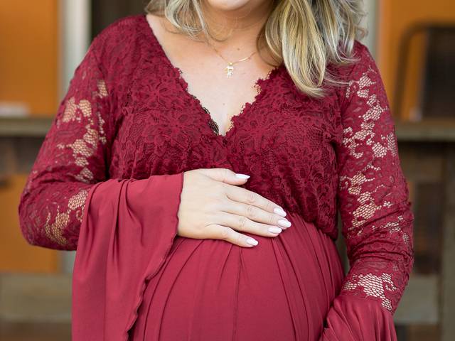 Gestante de Cintia esperando Daniel