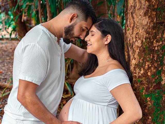 Ensaio Gestante de À espera do Antony