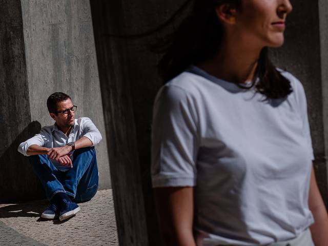 Namorados de Sessão de Noivado da Adriana & Samuel em Lisboa