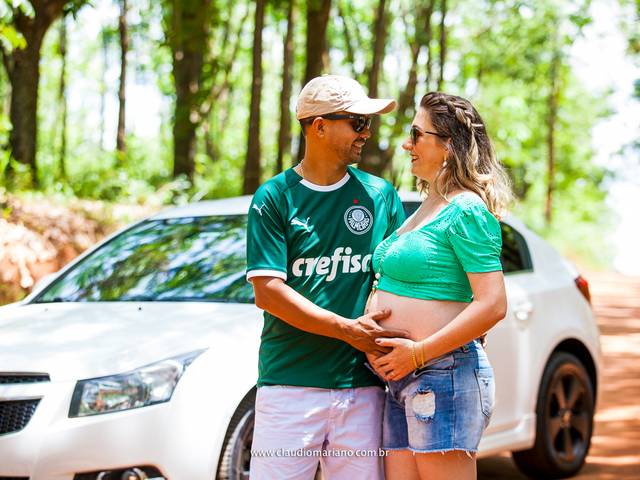 Gestante de Ensaio Gestante Aline & Rodrigo + Bento 